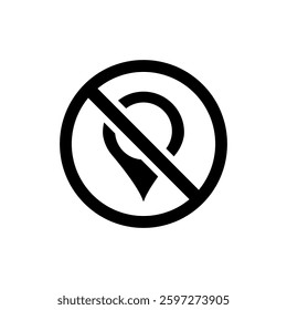 A clear no smoking sign featuring a bold black line in a white circle, indicating smoking is forbidden.