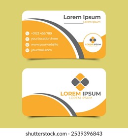 Clear Professional business card design 
