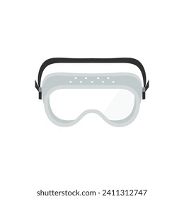 Clear safety goggles vector illustration emoji