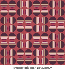 Klare Formen und Farben verändern jede Oberfläche und machen sie attraktiv. Nahtlose Muster für Web, Werbung, Textilien, Druckerzeugnisse und alle Design-Projekte.
