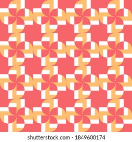Clear shapes and colors will transform any surface and make it attractive. Seamless pattern for the web, advertising, textiles, printing products, and for any design projects.