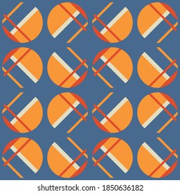 Clear shapes and colors will transform any surface and make it attractive. Seamless pattern for the web, advertising, textiles, printing products, and for any design projects.