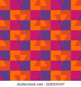 Las formas claras de un simple adorno geométrico decorarán cada superficie o cosa y lo harán atractivo y único. Patrón sin problemas para impresiones, textiles, web, adv y cualquier proyecto de diseño.