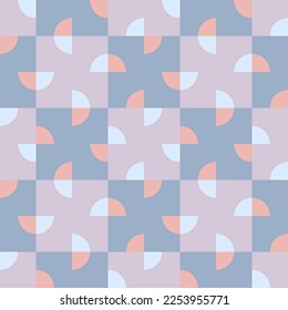The clear shapes of a simple geometric ornament will decorate every surface or thing and make it attractive and unique. Seamless pattern for prints, textiles, web, adv and any design projects.