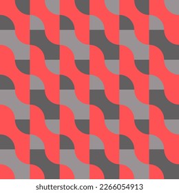 The clear shapes of a simple geometric ornament will decorate every surface or thing and make it attractive and unique. Seamless pattern for prints, textiles, web, adv and any design projects.