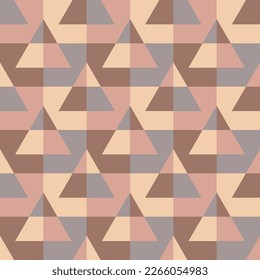 The clear shapes of a simple geometric ornament will decorate every surface or thing and make it attractive and unique. Seamless pattern for prints, textiles, web, adv and any design projects.