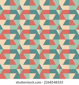 The clear shapes of a simple geometric ornament will decorate every surface or thing and make it attractive and unique. Seamless pattern for prints, textiles, web, adv and any design projects.