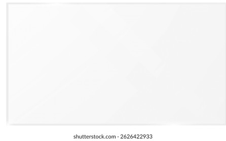 Clear, shiny acrylic sheet. Transparent plastic panel. Realistic glare and reflection on a see-through surface. Ideal for showcasing objects or designs. PNG glass