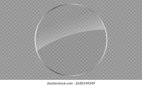 Clear, shiny acrylic sheet. Transparent plastic panel. Realistic glare and reflection on a see-through surface. Ideal for showcasing objects or designs. PNG glass
