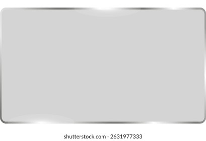Clear, shiny acrylic sheet. Transparent plastic panel. Realistic glare and reflection on a see-through surface. Ideal for showcasing objects or designs. PNG glass
