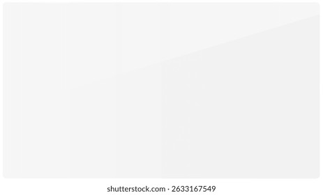 Clear, shiny acrylic sheet. Transparent plastic panel. Realistic glare and reflection on a see-through surface. Ideal for showcasing objects or designs. PNG glass