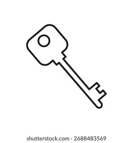 Um ícone de cadeado claro e simples apresentado isoladamente em um fundo branco limpo, adequado para várias interfaces digitais.