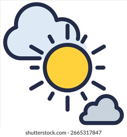 Clear Sky Icon Element For Design