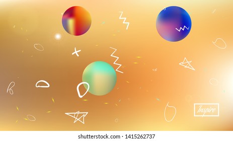 Clear space fantasy. Background texture, light. Minimal colorific illustration design. Gold colored. Remarkable universe background.