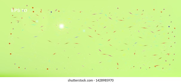 Clear space and signs confetti. Background colorful. Signs colorific illustration. Abstract Ultra Wide background picture. Colorful pristine abstraction. Lime main theme.