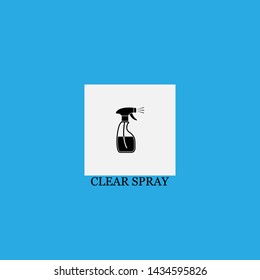 clear spray icon sign signifier vector