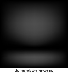 Clear studio dark vector black background for product presentation