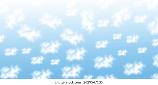 clear summer sky with clouds background.Blue sky with white cloud. The summer heaven is colorful clearing day Good weather and beautiful nature in the morning.