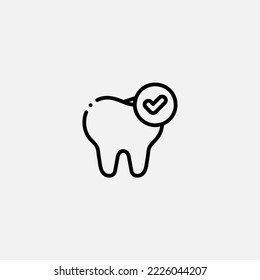 Clear teeth icon sign vector,Symbol, logo illustration for web and mobile