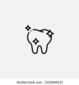 Clear teeth icon sign vector,Symbol, logo illustration for web and mobile