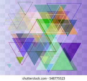 clear triangle vector background into party, card of current image