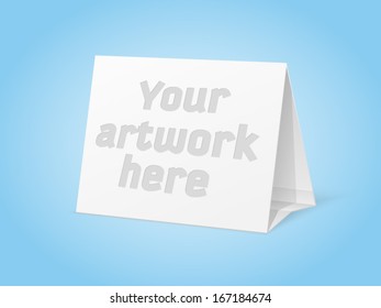 clear vector paper calendar on a blue background