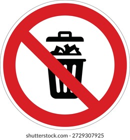 Un recordatorio visual claro para mantener las áreas limpias y libres de basura, adecuado para parques públicos, calles y espacios comunitarios.