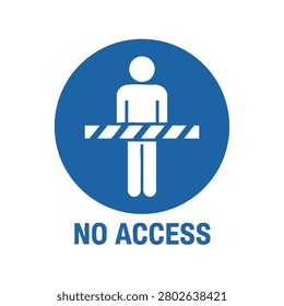 A clear warning symbol indicating restricted access or a blocked pathway. Useful for