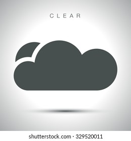 Clear Weather icon vector
