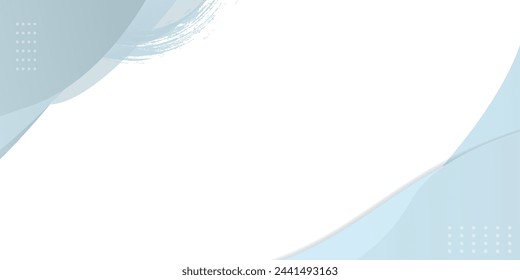 Clear White Blank Smooth Abstract Vector Geometric Background. Monotonous Light Empty Concave Surface With Gradient. Minimalist Style Wallpaper. Futuristic 3D Illustration