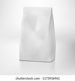 Clear White Craft Paper Bag Pack . EPS10 Vector