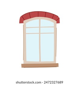 clear window frame cartoon. plastic sign, wall light, plate showcase clear window frame sign. isolated symbol vector illustration