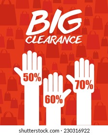 clearance graphic design , vector illustration