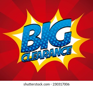 clearance graphic design , vector illustration