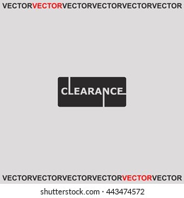 Clearance icon.