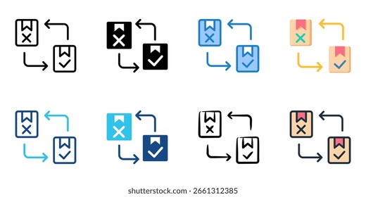 Clearance-Rack-Symbolsatz - Kollektion mit mehreren Stilen 

