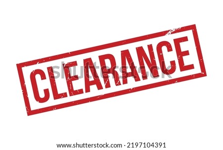 Clearance Rubber Stamp Seal Vector