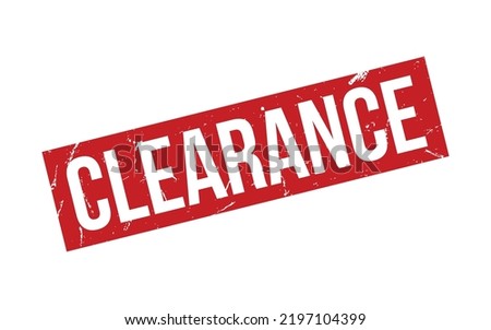 Clearance Rubber Stamp Seal Vector