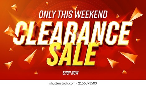 Logo for clearance sale Royalty Free Vector Image