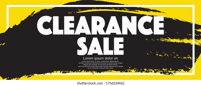 Clearance Sale Banner Vector Illustration. 