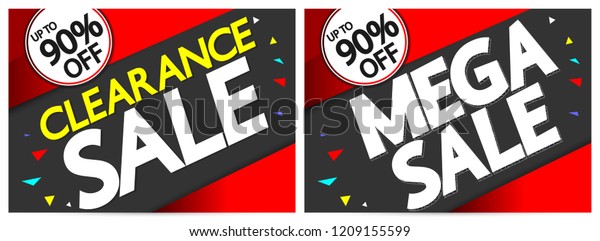 Clearance Sale Mega Discount Poster Design Stock Vector Royalty Free Clearance Sale Mega Discount Poster Design Stock Vector Royalty Free