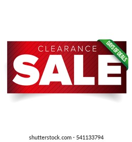Clearance Sale patch vector banner