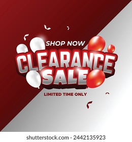 Clearance Sale Promo Vector Design
