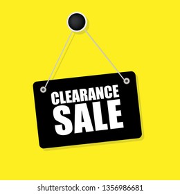 clearance sale sign