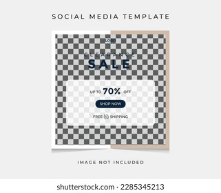 Clearance Sale Square Poster Template