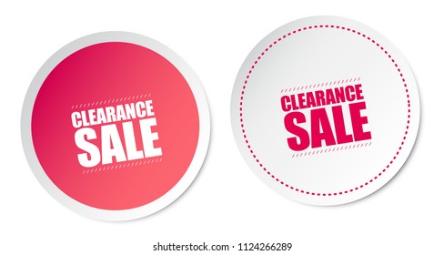 Clearance Sale Stickers