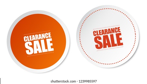 Clearance Sale Stickers