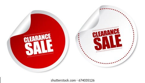 Clearance Sale Stickers