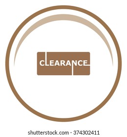 Clearance Sign Vector Lettering.