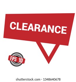 clearence sign,label.clearence speech bubble. try now tag sign,banner
